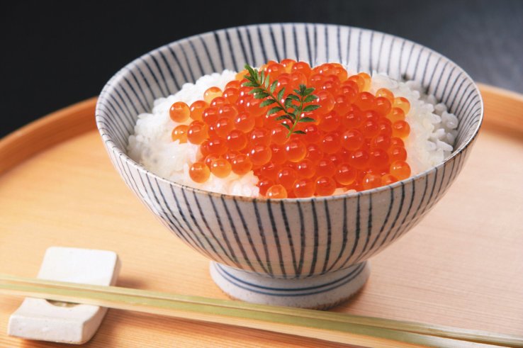 Ikura sur du riz