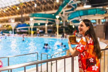Enjoy a refreshing drink by the pool