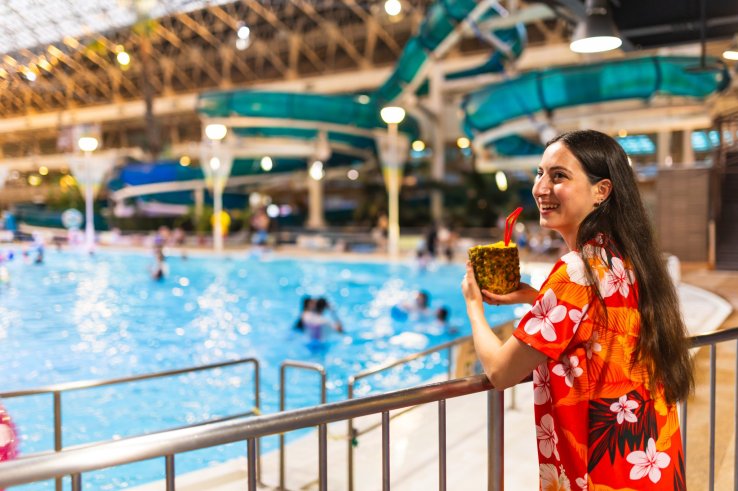 Enjoy a refreshing drink by the pool