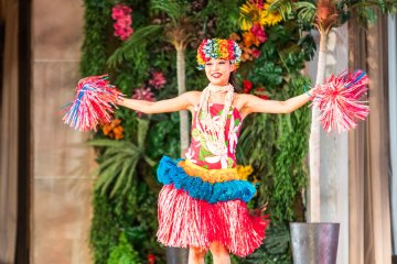 Hula dancing