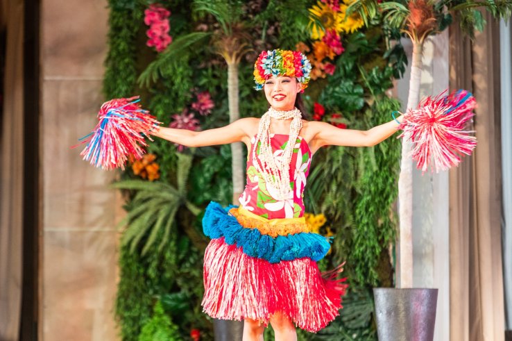Hula dancing