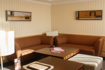 Some rooms has a private room to entertain guests