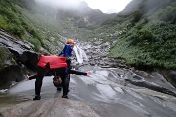 High spirits despite the weather