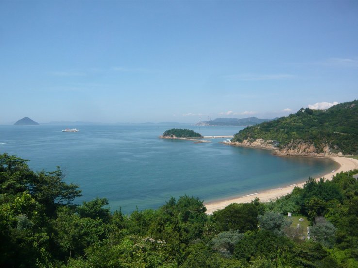 The "art island" is also known for its spectacular natural beauty