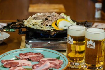Genghis Khan + Sapporo Beer = A perfect match