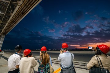 Seeing a different side of Haneda Airport during the hanger visit