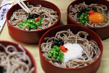 Izumo soba is one popular regional food in this part of Japan