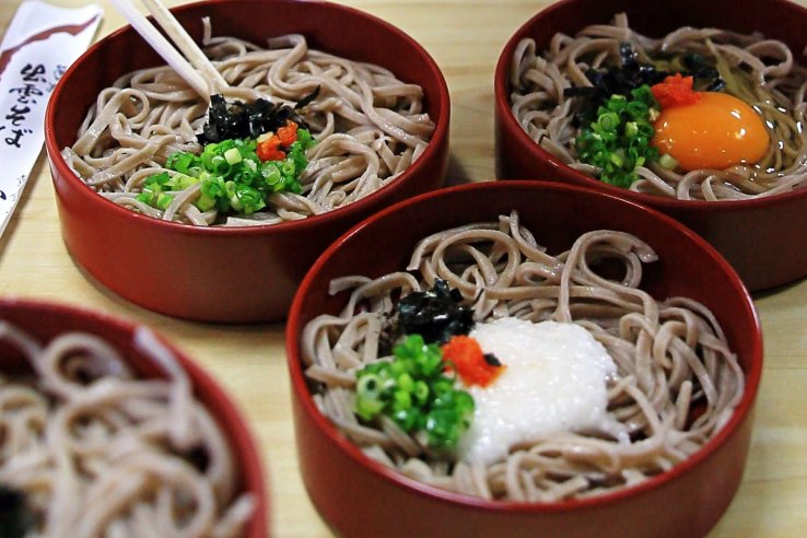 Izumo soba is one popular regional food in this part of Japan