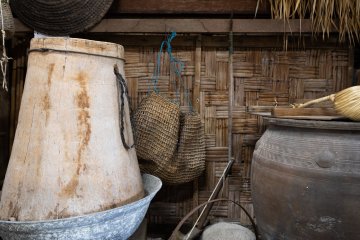 When Mrs. Nae Ikema built her current museum, she received steamers from local residents. Those steamers were in every home in the 1950s because everyone produced their own miso and soy sauce.