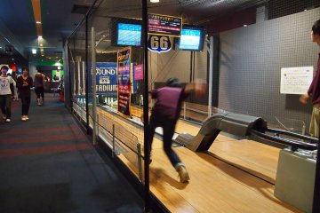 Miniature bowling alleys