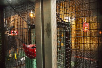 There are batting cages as well for the baseball fanatics.