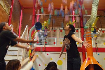 We spent the longest time here in the ball pit, unleashing the inner kids in us.