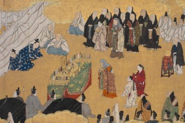 “Leaves of Wild Ginger” (Aoi), from the Phantom Genji Scrolls (Maboroshi no Genji monogatari emaki) [Handscroll]. (Edo period). Metropolitan Museum of Art, New York, NY, United States. https://www.metmuseum.org/art/collection/search/44958