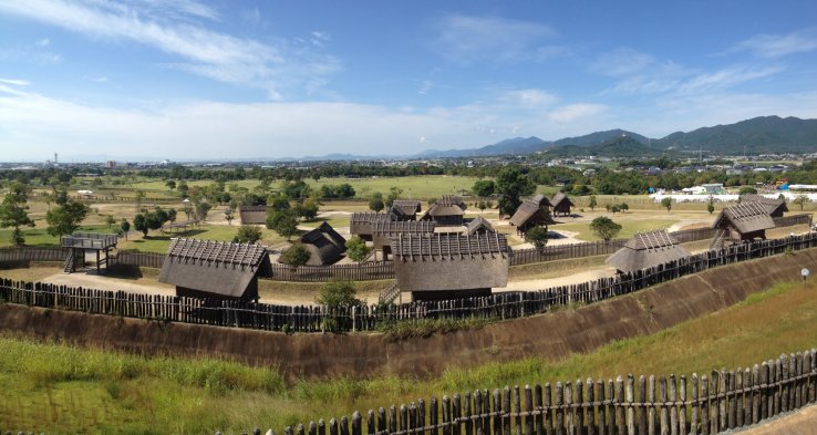 Reconstructed Yayoi settlement at Yoshinogari Historical Park
