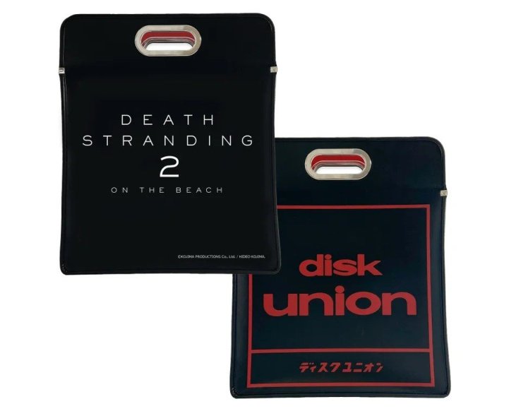 Rotate 90 degrees right The Death Stranding 2 collab bag with Disc Union