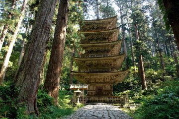 Five-storied Pagoda at Mount Haguro