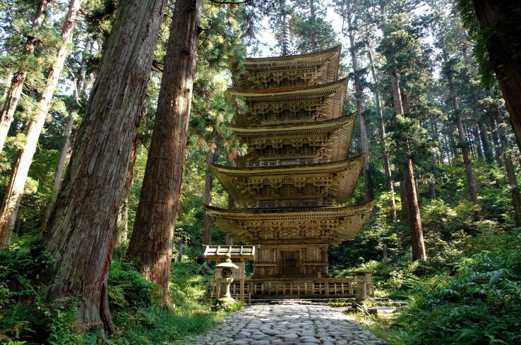 Five-storied Pagoda at Mount Haguro
