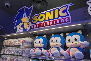 Sonic the Hedgehog goods at the SEGA Tokyo Store