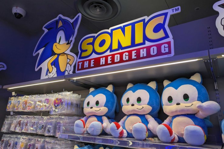 Sonic the Hedgehog goods at the SEGA Tokyo Store