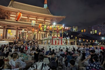 Bon Odori festival at Zojo-ji