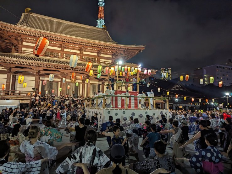 Bon Odori festival at Zojo-ji