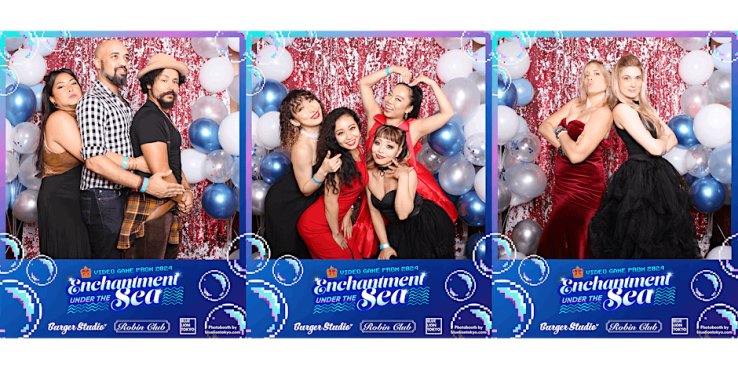 The photo booth at Video Game Prom 2024