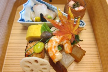 The presentation of kaiseki cuisine is almost too aesthetically pleasing to eat!