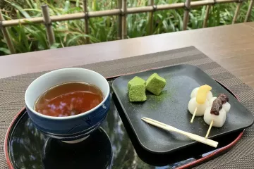 Tea and sweets will be available at Oukatei Café 