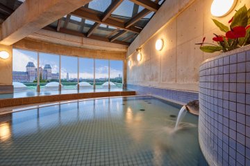 Indoor hot spring bath