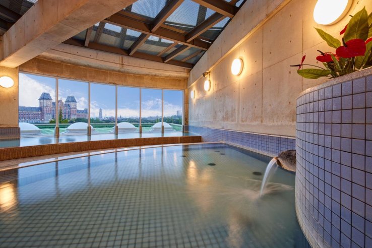 Indoor hot spring bath