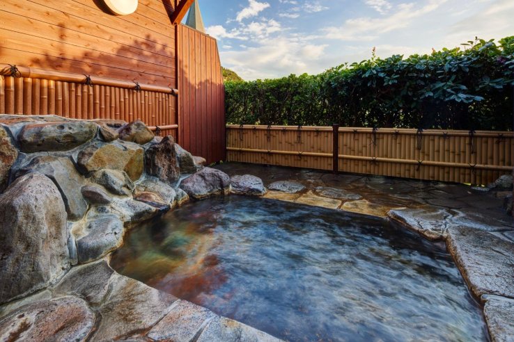 Private, open-air bath