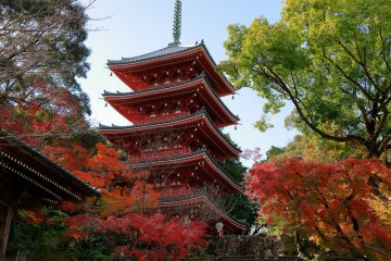 The picturesque pagoda of Kaizumi Shrine