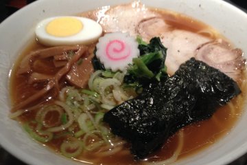<p>Shoyu base ramen</p>