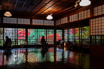 Autumn leaf-viewing from Nanshoso’s main hall