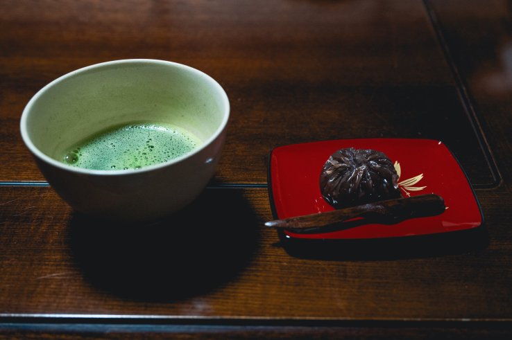 Matcha and wagashi