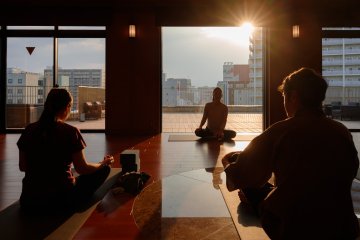 Morning yoga at ReLabo