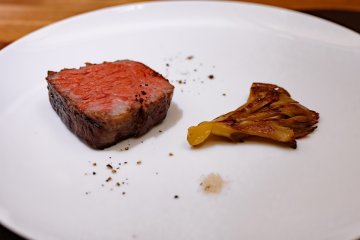 Expertly prepared steak