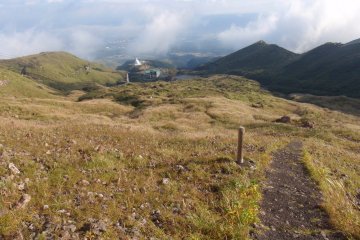 On the way up