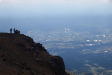 Looking over to the valley below