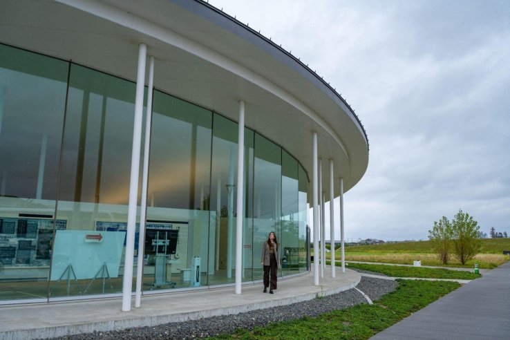 The true scale of the 2011 tsunami, reaching the roof of MIYAGI 3.11 TSUNAMI DISASTER Memorial Museum