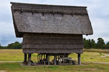 <p>Another pretty raised-floor building at Minami-no-mura.</p>