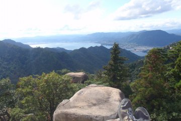 Relaxing at the top