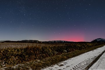 Low-latitude Aurora Borealis in Hokkaido