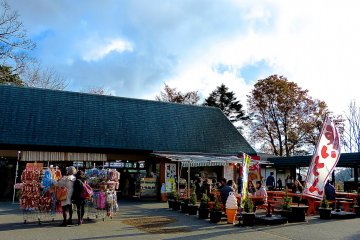 Restaurant near the parking lot