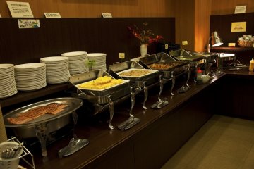 Buffet style breakfast