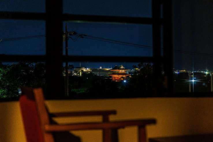Evening views at one of the rooms 