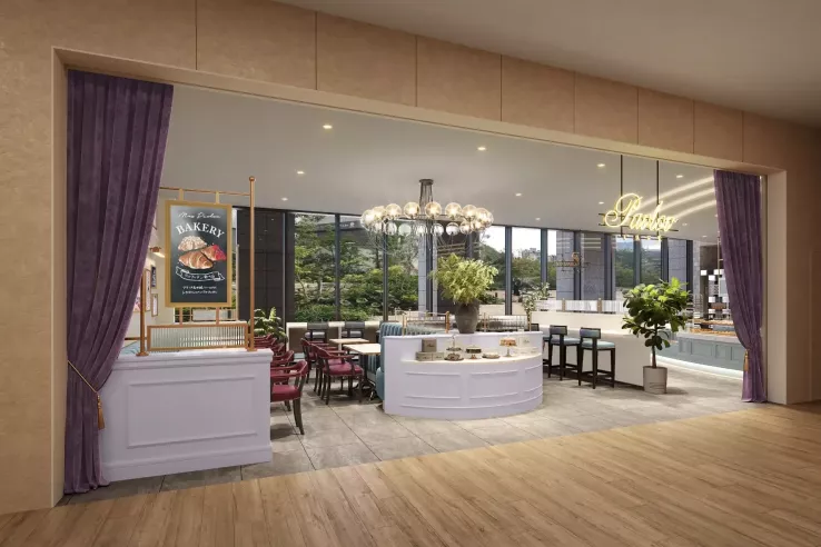 Cafe PAVLOV is just one option for a quick bite or drink at the complex