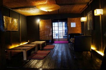 Chic yet calming interior of the Shishin Cafe