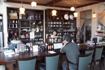 <p>Friendly, cheery staff man the counter</p>