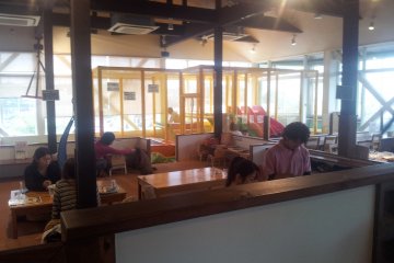 The main room with slides